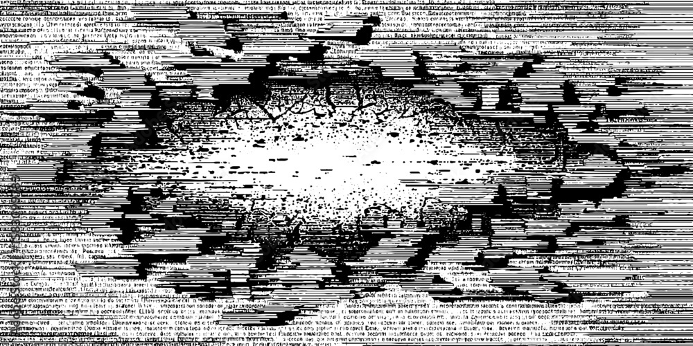 Poster abstract cracked stripe pattern with fragmented rectangle on horizontal design
