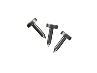 metal nails icon 3d illustration render