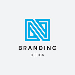 The logo features a bold and modern letter 