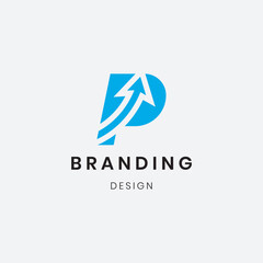 A sleek logo design of the letter 