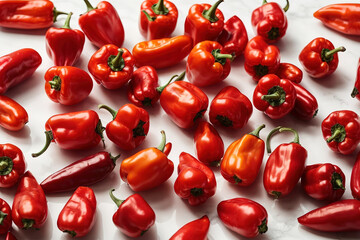 Extraordinary Raw group peppers vegetable bell