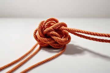 Gorgious Twine strong white rope with knot