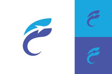 Abstract Vector Letter F with Up Arrow Logo icons for Finance Business, travel, logistics, growth, success, and progress in business or finance branding.