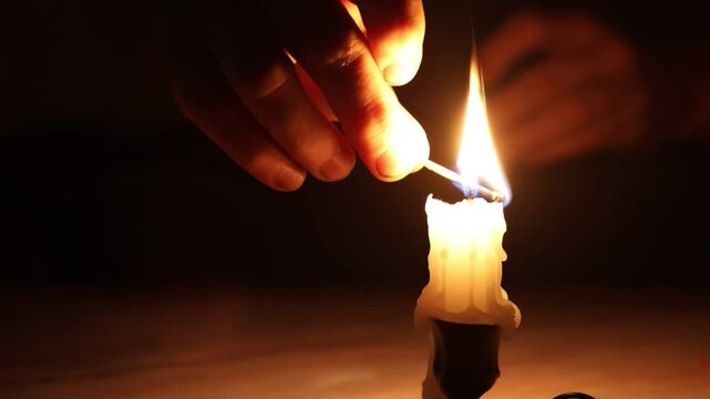 match on fire