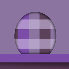 3D rebder door Form on purple Minimalist Scene