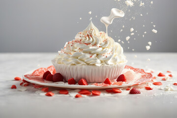 Wonderful Bowl of whipped cream