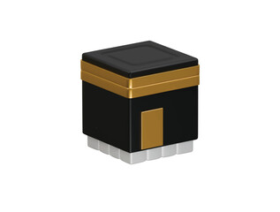 kaaba icon 3d illustration render