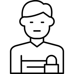 Salesman Icon Vector Element
