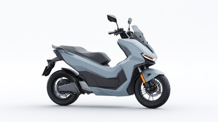 Obraz premium 3d-rendered image of modern scooter with sleek lines and dynamic stance left side view