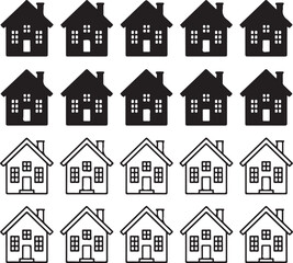 Abstract geometric shapes and lines with a distinctive silhouette style