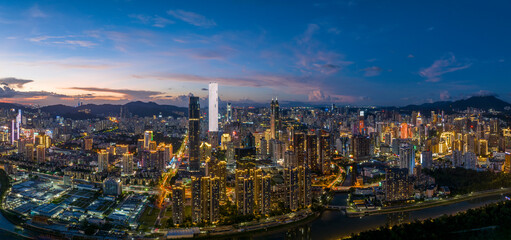 Shenzhen City and Ma Tso Lung Fish Ponds