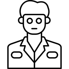Lab Technician Icon Vector Element