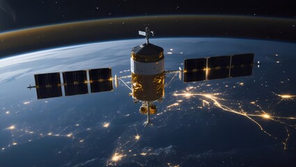 Global Satellite Orbiting Earth: Space Communication and Technology