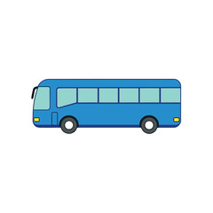 modern city bus   clean vector with white backgroud