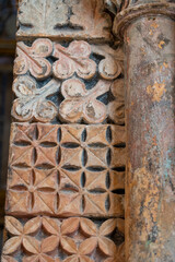 Intricate Architectural Details of Historic Column