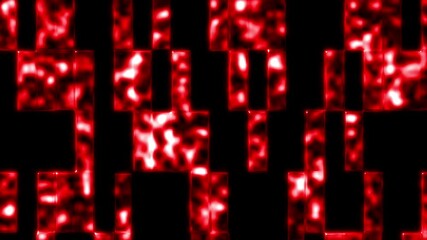 Glowing red digital energy grid background, Futuristic abstract tech light animation - Powered by Adobe