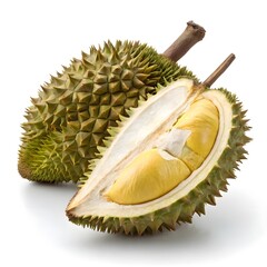 Naklejka premium XO Durian – Silky Golden Fruit Radiates Bold Tropical Indulgence