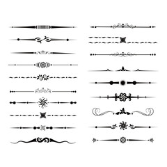 Elegant Black Decorative Dividers and Ornaments Set.