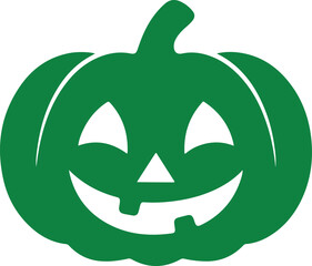 Naklejka premium Black Pumpkin Silhouette Art Design