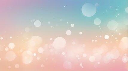 Obraz premium Flat lay of pastel gradient texture with soft blurred lights and bokeh effect