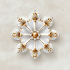 Intricate floral design for decorative purposes.
