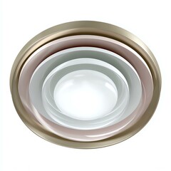 Modern minimalistic design of nested bowls.