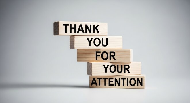 Thank you for your attention corporate presentation graphic design minimalist background professional viewpoint appreciation concept