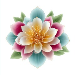 Vibrant floral arrangement with pastel colors.