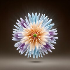 Vibrant floral design with colorful petals.