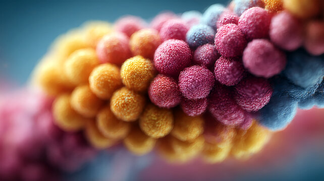 Colorful microcosmic fantasy&mdash;A visual feast of cellular structure and molecular arrangement