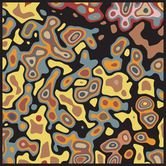 COLORFUL TEMPLATE ABSTRACT PAPER CUT PATTERN DESIGN FLAT COLOR FOR WALLPAPER DARK BACKGROUND ELEMENT VECTOR 