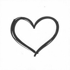 grunge heart with transparent background PNG and JPEG image	