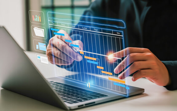 Business planning Gantt chart interface technology