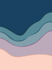 Fototapeta premium Wavy Background in Blue, Pink, and Purple