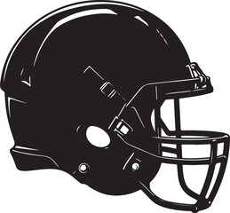 Fototapeta premium American helmet Football Player Silhouette Vector