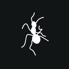 bird tracks, chicken tracks, ant animal foot icon, vector illustration