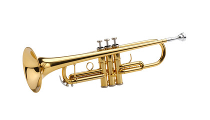Obraz premium trumpet isolated on transparent background PNG