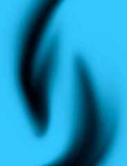 Blue and Black Wave Pattern with Abstract Gradient Texture and Dynamic Flow