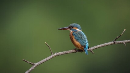 Fototapeta premium Wildlife Photography of a Kingfisher in Nature