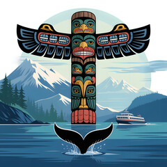 First Nations Culture and Nature Illustration