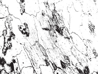 Abstract grunge texture with jagged lines and speckles isolated on transparent background silhouette