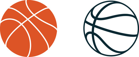 Obraz premium Basketball Sunburst Icon Set: Sport, Energy, Game, Athletic, Active Symbol