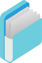 Isolated 3D file symbol graphic render.EPS/JPEG/PNG