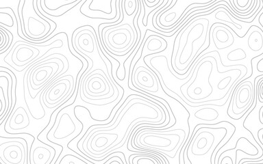 Retro topographic map. geographic contour map paper texture. terrain path isolated on background. Topographic map pattern background vector. Abstract mountain terrain map background.