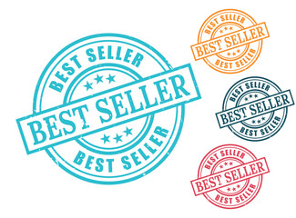 Best Seller Grunge Rubber Stamp Collection, Top Product Vector Set  