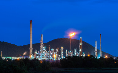 Aerial  view Industry Oil refinery oil and gas refinery background, Business petrochemical...