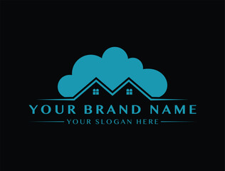Cloud Realty Logo Modern Homes and Property Management