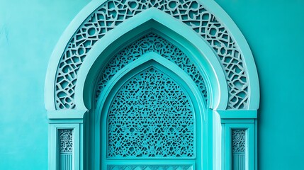 Obraz premium Intricate turquoise archway