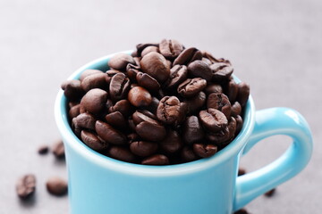 Coffee Cup with Coffee Beans
