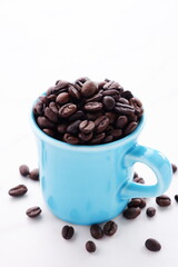 Coffee Cup with Coffee Beans
